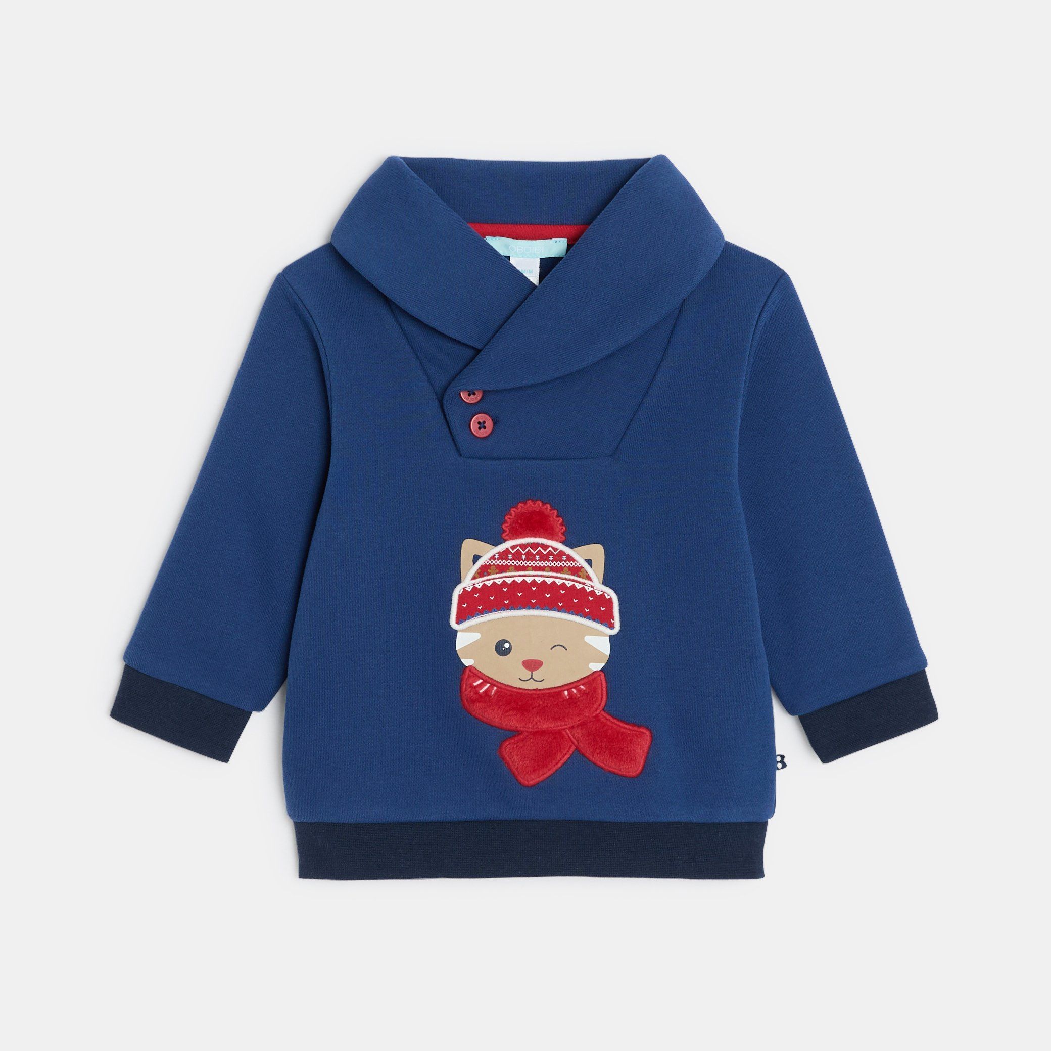 Áo sweatshirt nỉ họa tiết